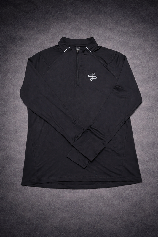 Black Performance Quarter Zip