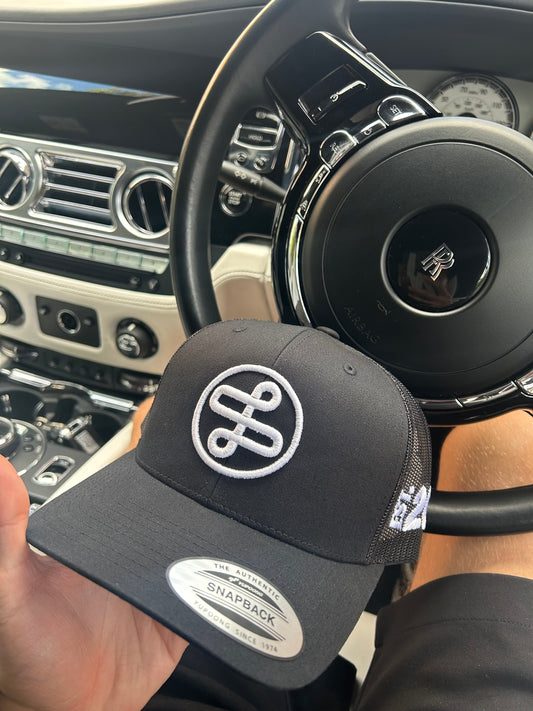 Essential Black/White Trucker Cap